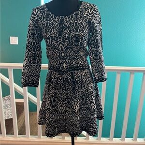 Xhilaration two piece set,  3/4 Sleeve, Shirt S, Skirt XS